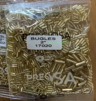 Preciosa Bugles Beads 17020 2" 3.5 Oz