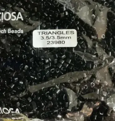 Preciosa Triangle Beads 23980 3.5x3.5mm 3.5 oz
