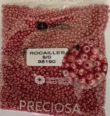 Preciosa Round Seed Beads 98190 9/0 3.5 Oz