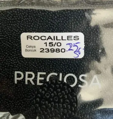 Preciosa Round Seed Beads 23980 15/0 3.5 Oz