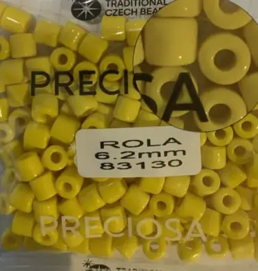 Preciosa Rola Beads 83130 6.2mm 3.5 Oz