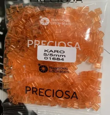 Preciosa Karo Beads 01684 5/5mm 3.5 Oz