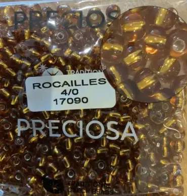 Preciosa Round Seed Beads 17090 4/0 3.5 Oz