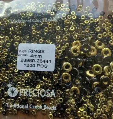 Preciosa Ring Beads 23980-26441 4mm 200 Pcs