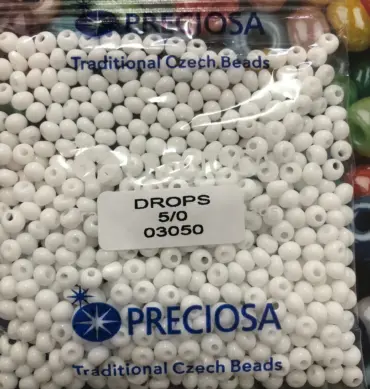 Preciosa Drops Beads 03050 5/0 3.5 Oz