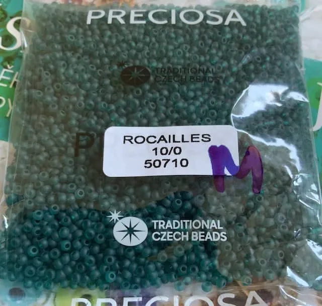 Preciosa Round Seed Beads 50710 10/0 3.5 Oz Matte