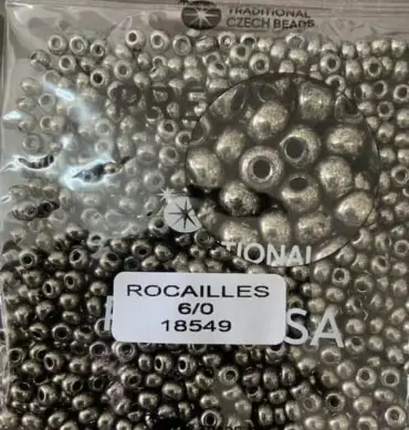 Preciosa Round Seed Beads 18549 6/0 3.5 Oz