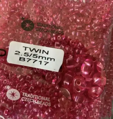 Preciosa Twin Beads 3.5 Oz B7717 2.5/5mm