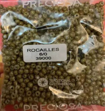 Preciosa Round Seed Beads 39000 6/0 3.5 Oz