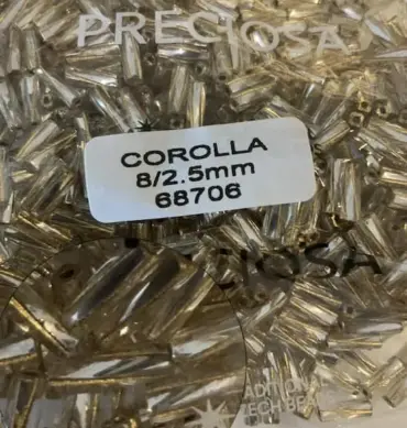 Preciosa Twisted Corolla Beads 68706 8x2.5mm 3.5 Oz