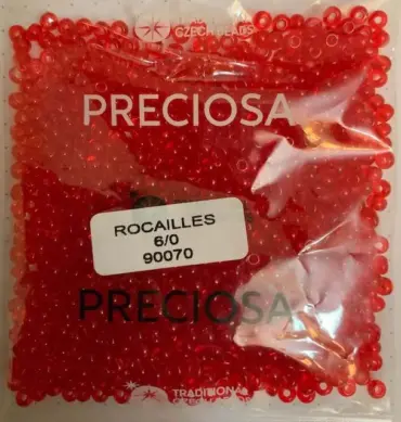 Preciosa Round Seed Beads 90070 6/0 3.5 Oz