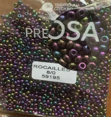 Preciosa Round Seed Beads 59195 8/0 3.5 Oz