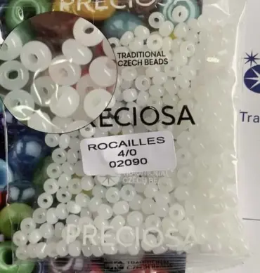 Preciosa Round Seed Beads 02090 4/0 3.5 Oz