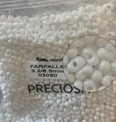 Preciosa Farfalle Beads 3.5 Oz 03050 3.2/6.5mm