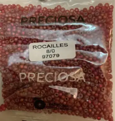 Preciosa Round Seed Beads 97079 8/0  3.5 Oz Matte