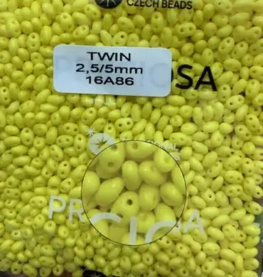 Preciosa Twin Beads 3.5 Oz 16A86 2.5/5mm