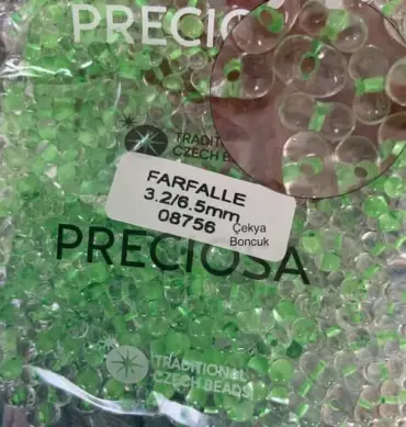 Preciosa Farfalle Beads 3.5 Oz 08756 3.2/6.5mm