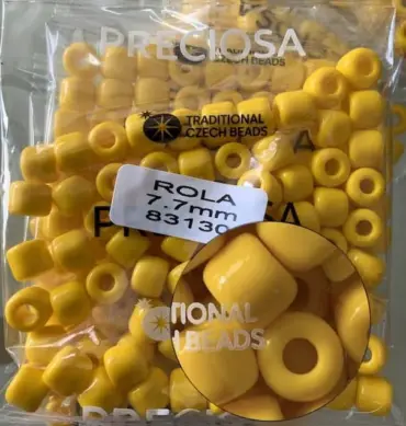 Preciosa Rola Beads 83130 7.7mm  3.5 Oz