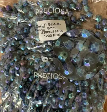 Preciosa Fire Polished Beads FP 8mm 23980-21435 100 Pcs
