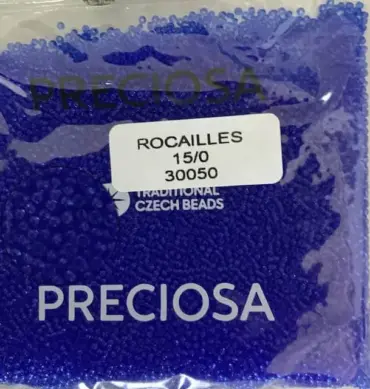Preciosa Round Seed Beads 30050 15/0 3.5 Oz