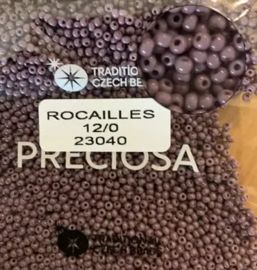 Preciosa Round Seed Beads 23040 12/0 3.5 Oz