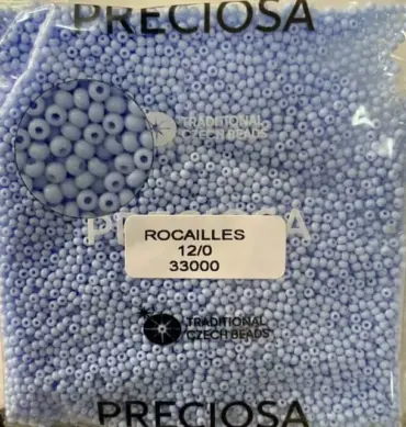 Preciosa Round Seed Beads 33000 12/0  3.5 Oz