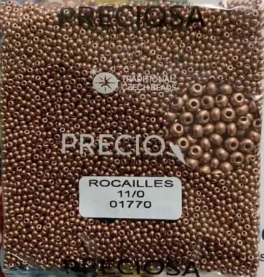 Preciosa Round Seed Beads 01770 11/0 3.5 Oz