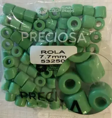 Preciosa Rola Beads 53250 7.7mm 3.5 Oz