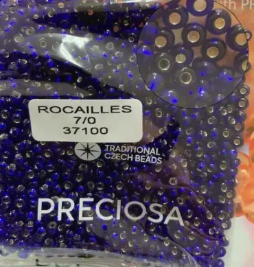 Preciosa Round Seed Beads 37100 7/0  3.5 Oz