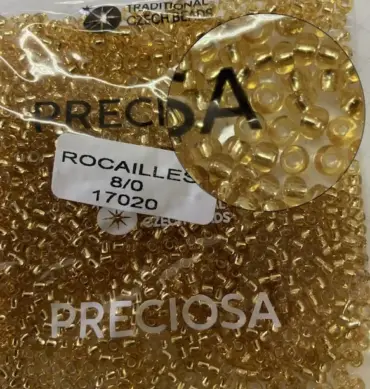 Preciosa Round Seed Beads 17020 8/0 3.5 Oz