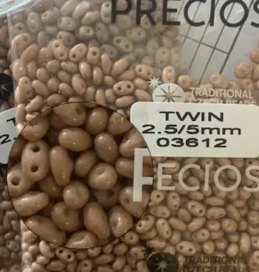 Preciosa Twin Beads 3.5 Oz 03612 2.5/5mm