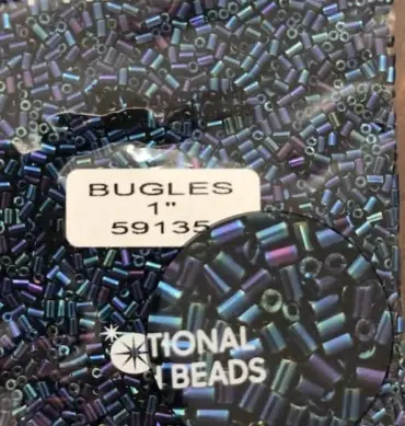 Preciosa Bugles Beads 59135 1"  3.5 Oz