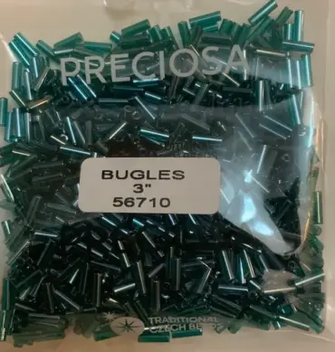 Preciosa Bugles Beads 56710 3" 3.5 Oz