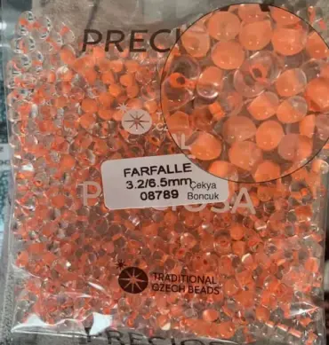 Preciosa Farfalle Beads 3.5 Oz 08789 3.2/6.5mm