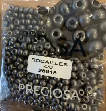 Preciosa Round Seed Beads 28918 4/0 3.5 Oz