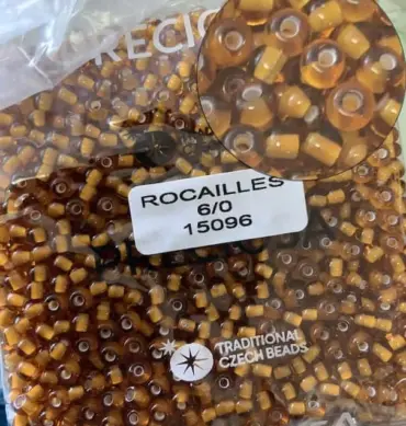 Preciosa Round Seed Beads 15096 6/0 3.5 Oz