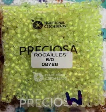 Preciosa Round Seed Beads 08786 6/0  3.5 Oz Matte