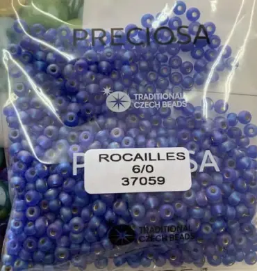 Preciosa Round Seed Beads 37059 6/0  3.5 Oz Matte