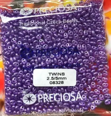 Preciosa Twin Beads 3.5 Oz 08328 2.5/5mm