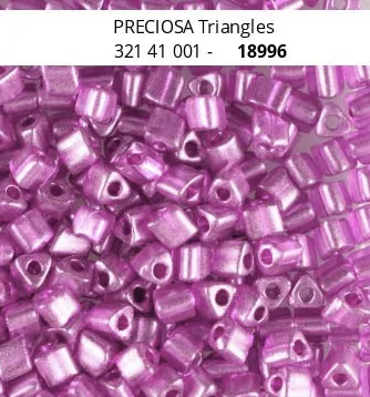 Preciosa Triangle Beads 18996 3.5x3.5mm  3.5 oz