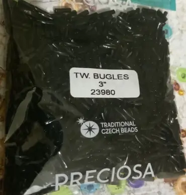 Preciosa Externally Twisted Bugles Beads 23980 3" 3.5 Oz