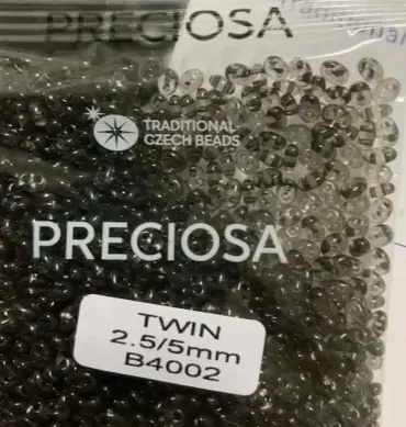 Preciosa Twin Beads 3.5 Oz B4002 2.5/5mm