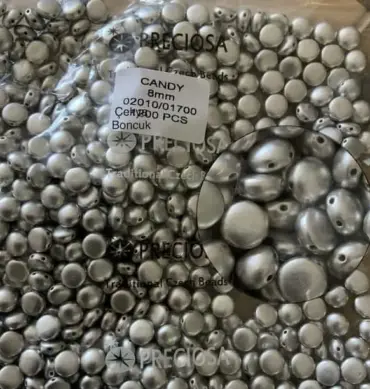 Preciosa Candy Beads 8mm 02010-01700 50 Pcs