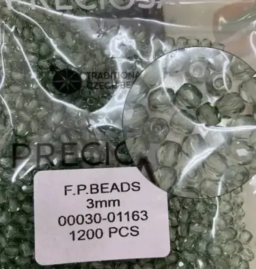Preciosa Fire Polished Beads FP 3mm 00030-01163 100 Pcs