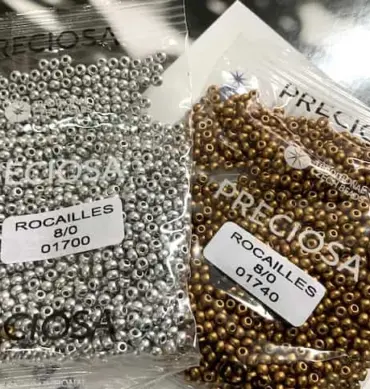 Preciosa Round Seed Beads 01740 8/0 3.5 Oz