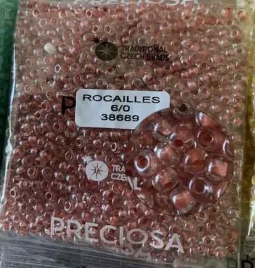 Preciosa Round Seed Beads 38689 6/0 3.5 Oz