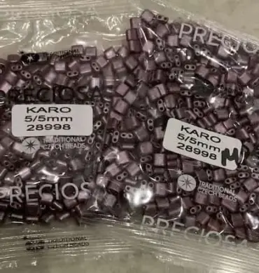 Preciosa Karo Beads 28998 5/5mm 3.5 Oz Matte