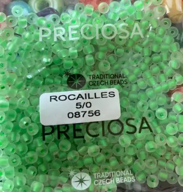 Preciosa Round Seed Beads 08756 5/0 3.5 Oz Matte