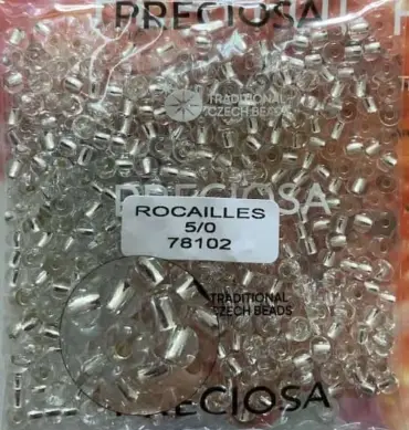 Preciosa Round Seed Beads 78102 5/0 3.5 Oz