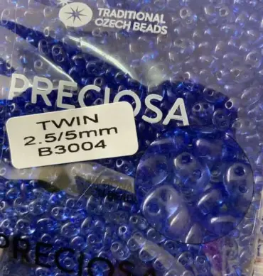Preciosa Twin Beads 3.5 Oz B3004 2.5/5mm